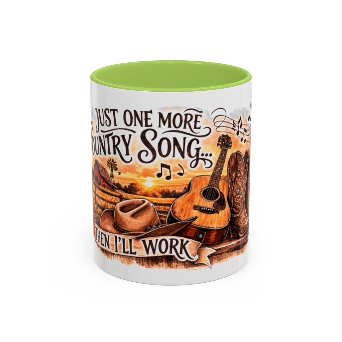 Mug à café country - Mug accent "Juste une autre chanson country" (325 ml)