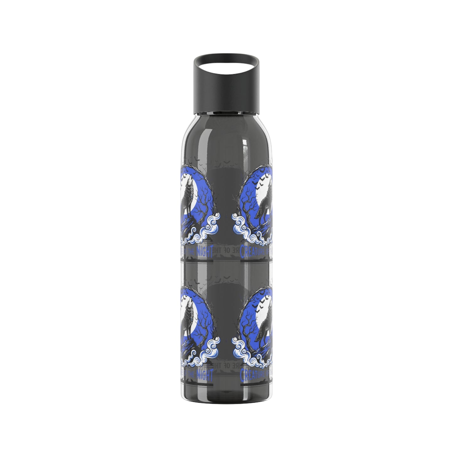 Creature of the Night Halloween Water Bottle – Werewolf Moon Design
