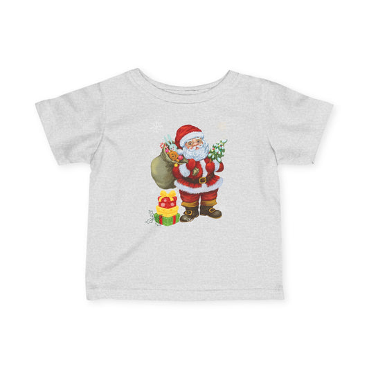 Santa Claus Infant Fine Jersey Tee - Holiday Shirt for Babies, Christmas Gift, Cute Kid's Apparel, Baby Shower Present, Festive [...]