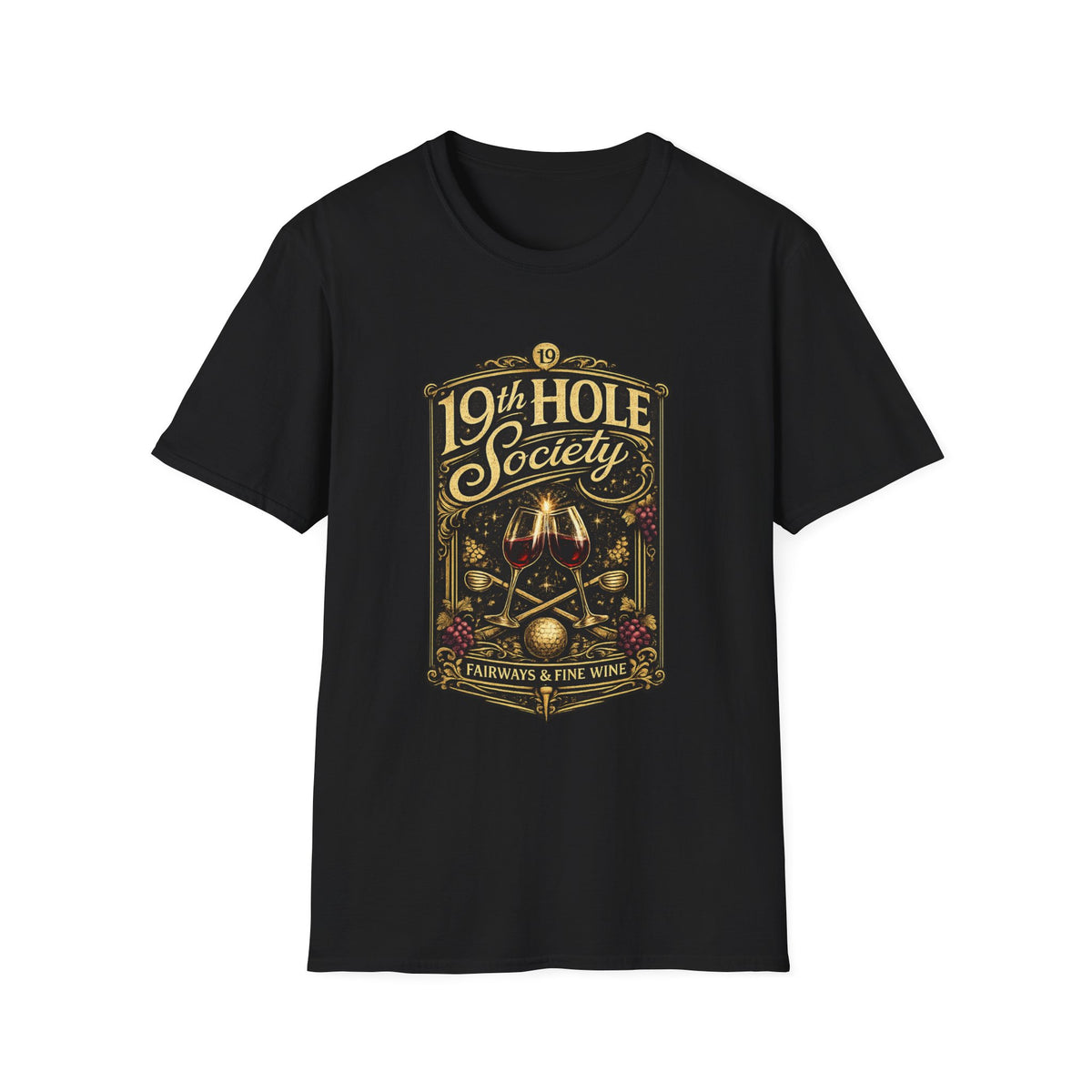 19th Hole Society Fairways and Fine Wine T-Shirt