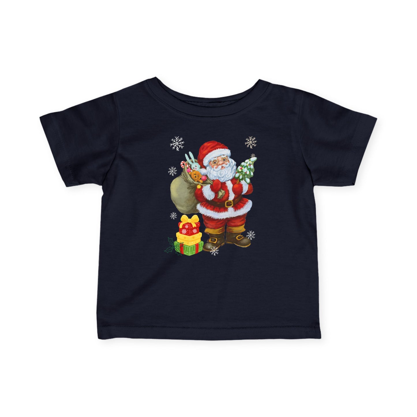 Santa Claus Infant Fine Jersey Tee - Holiday Shirt for Babies, Christmas Gift, Cute Kid's Apparel, Baby Shower Present, Festive [...]