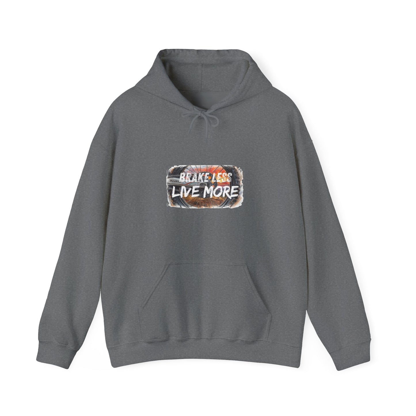 Brake Less Live More Hoodie — Motocross Graphic Pullover