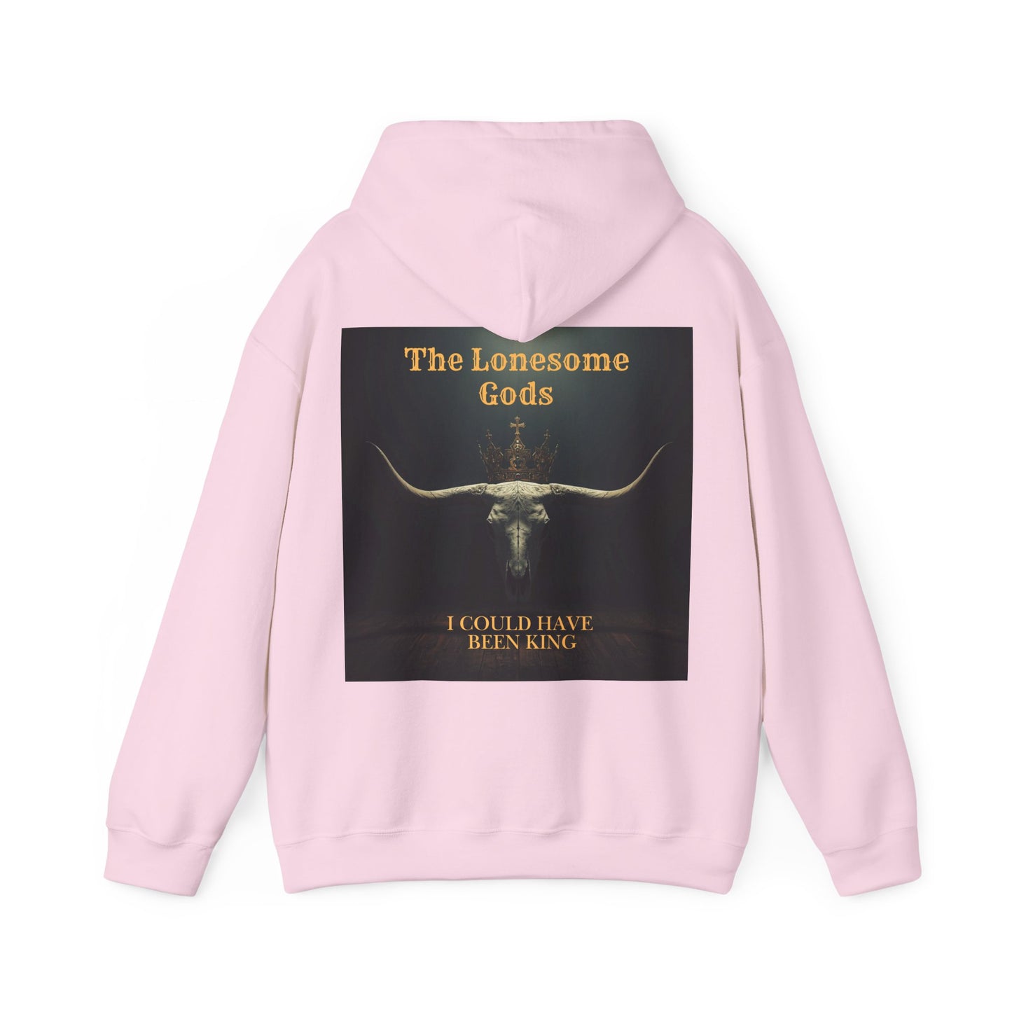 Lonesome Gods Graphic Hoodie - Unisex Heavy Blend Sweatshirt with graphics to both sides