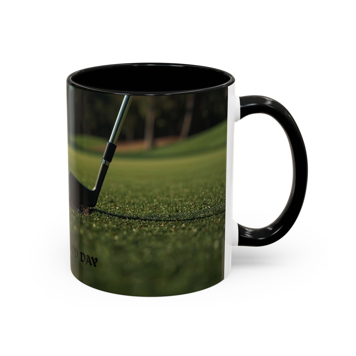 Golf-Inspired Accent Coffee or Tea Mug | Perfect Gift for Golf Lovers | Always A Good Day | Coffee or Tea Mug for Golfers
