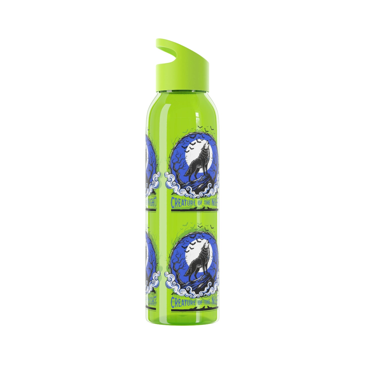 Creature of the Night Halloween Water Bottle – Werewolf Moon Design