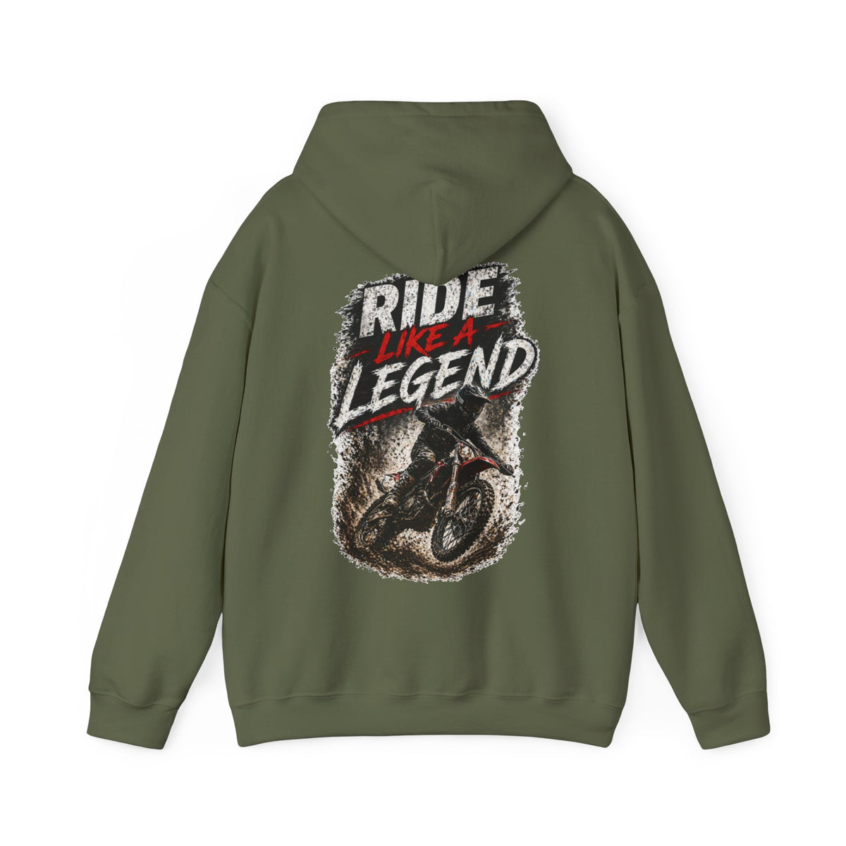 Ride Like a Legend Motocross-Kapuzenpullover – Dirt-Bike-Fahrer-Hoodie