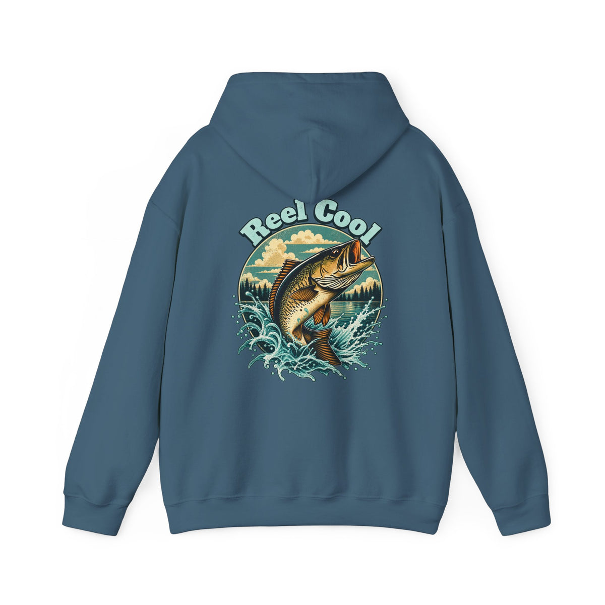 Reel Cool Back Print Hoodie – Retro Fishing Hoodie