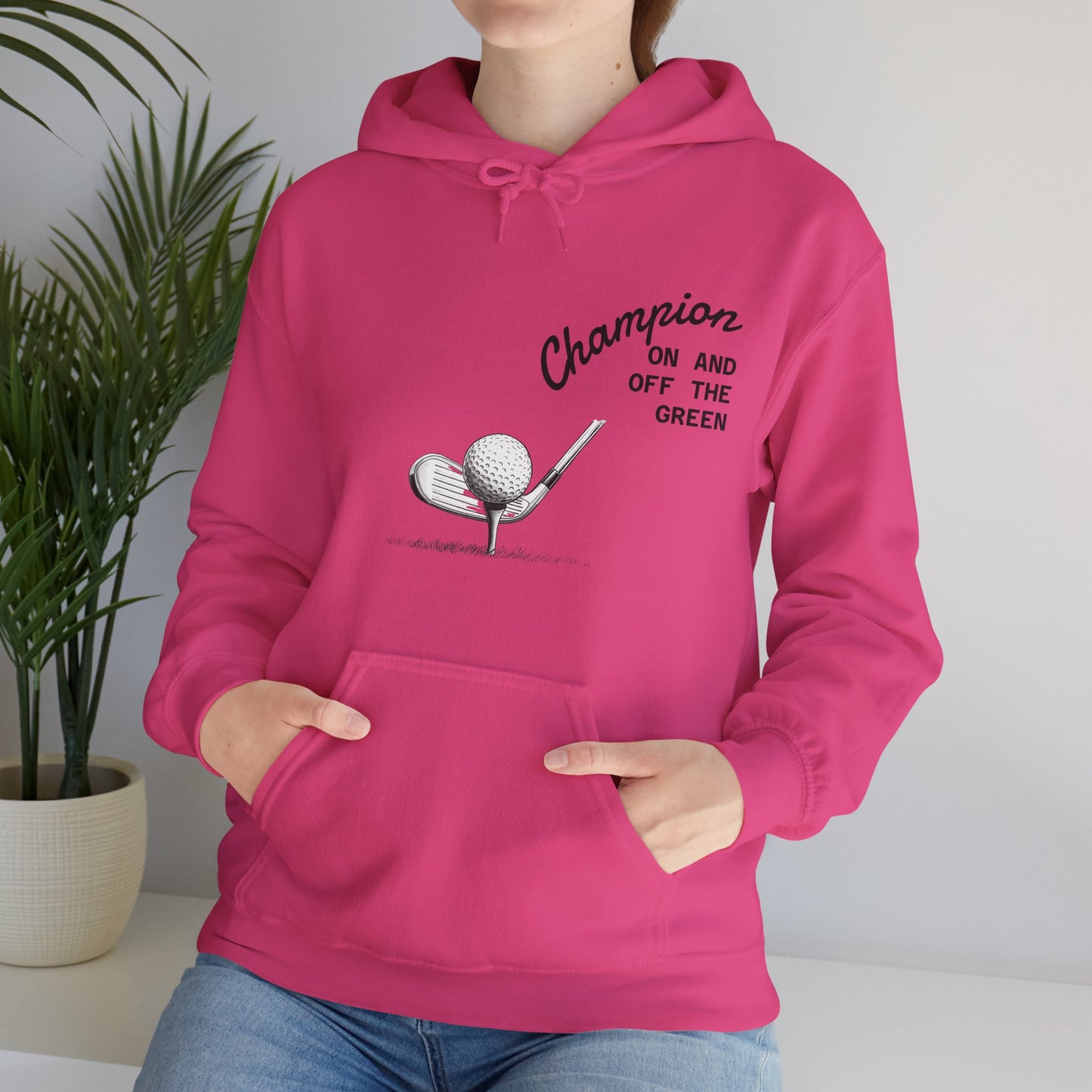 Golf Champion Hoodie, Unisex Golf Sweatshirt, Sports Gift for Him/Her, Casual Golf Apparel, Golf Lover Outfit
