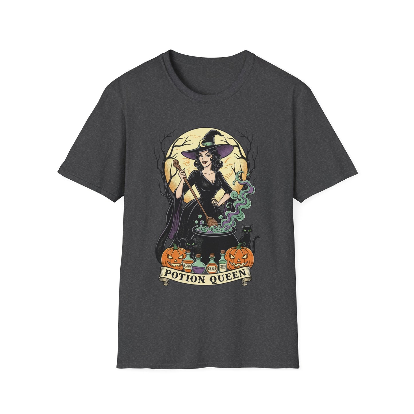 Potion Queen Halloween T-Shirt – Witch Graphic Unisex Tee