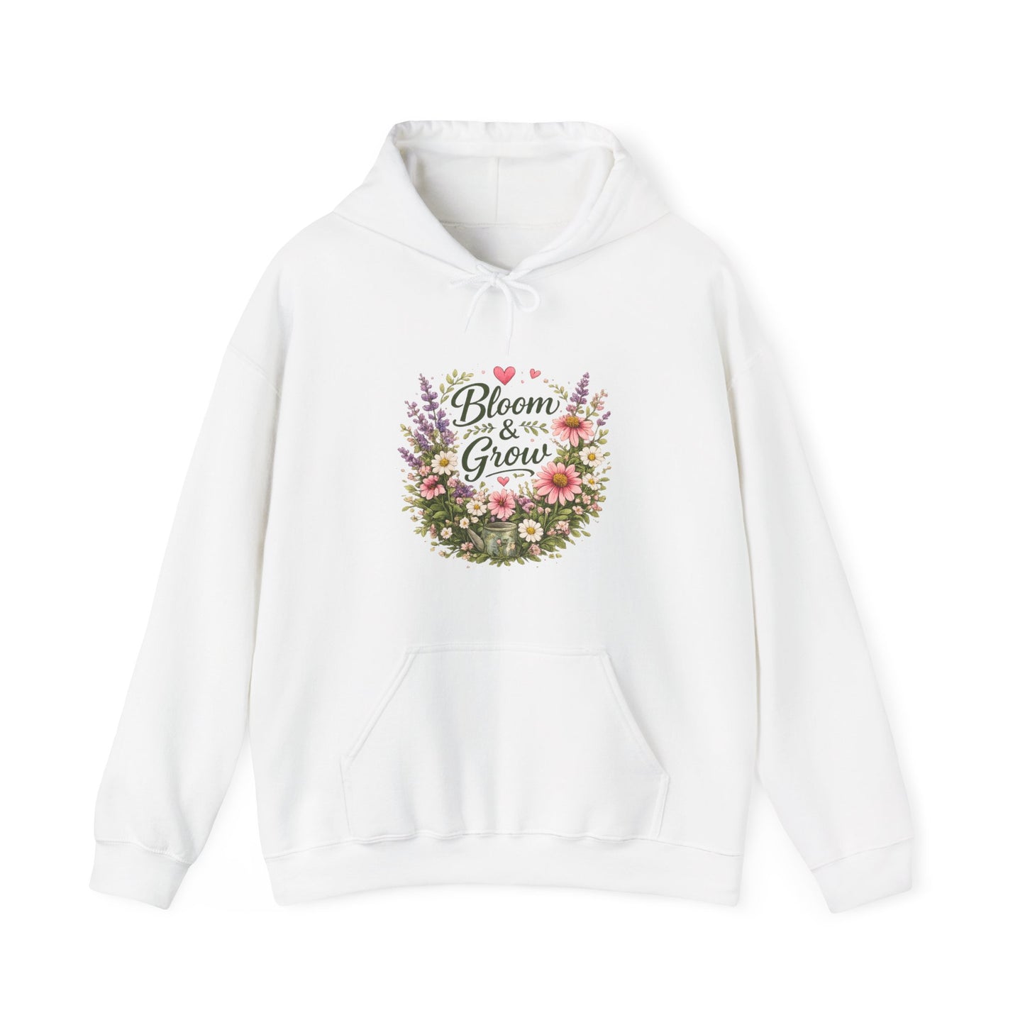 Bloom & Grow Gardeners Hoodie — Floral Emblem Gardening Sweatshirt