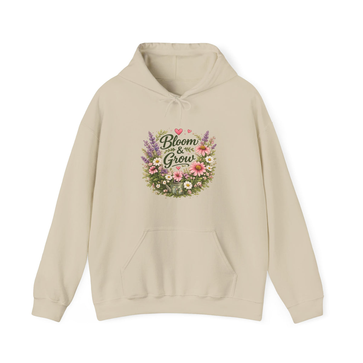 Bloom & Grow Floral – Pullover Hoodie