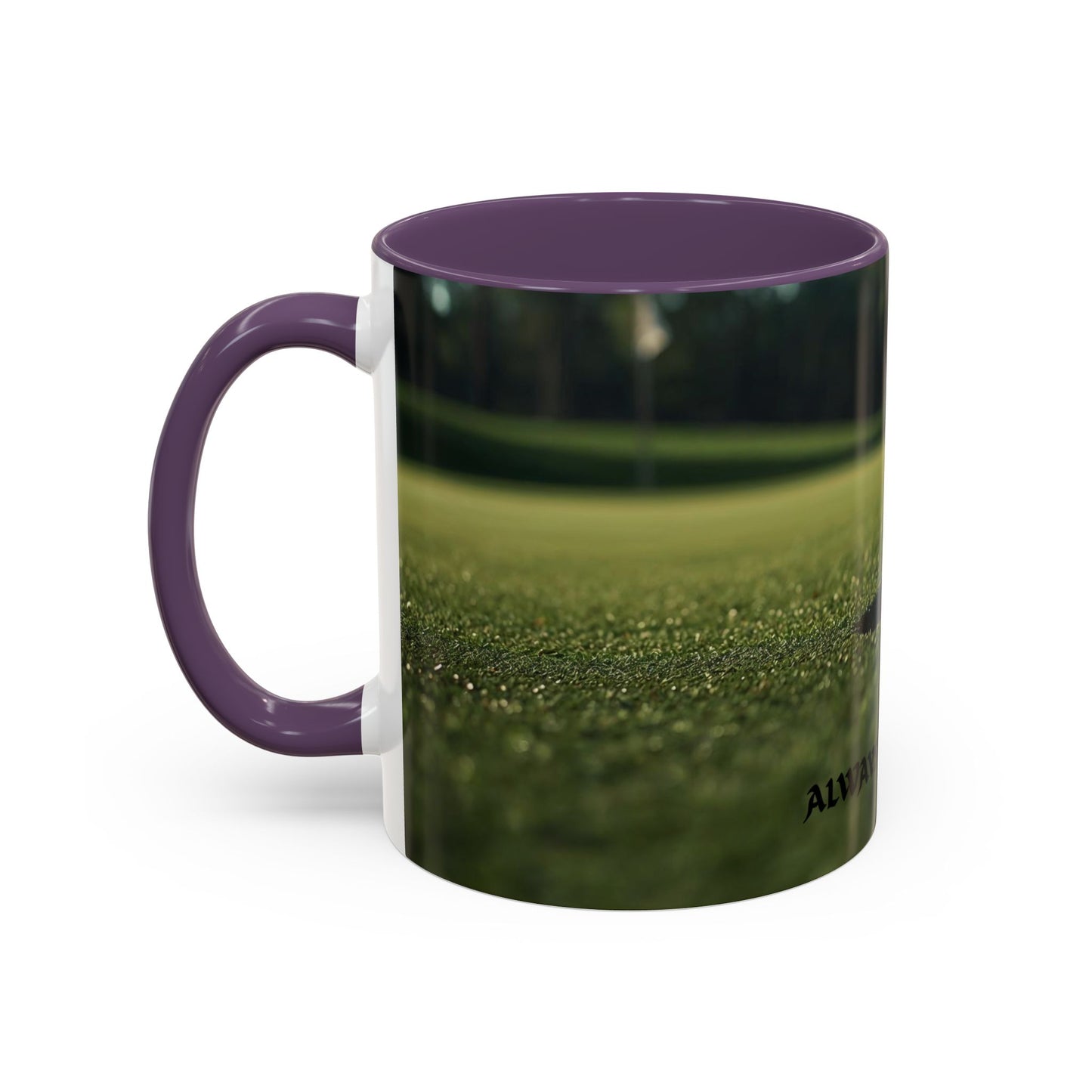 Golf-Inspired Accent Coffee or Tea Mug | Perfect Gift for Golf Lovers | Always A Good Day | Coffee or Tea Mug for Golfers