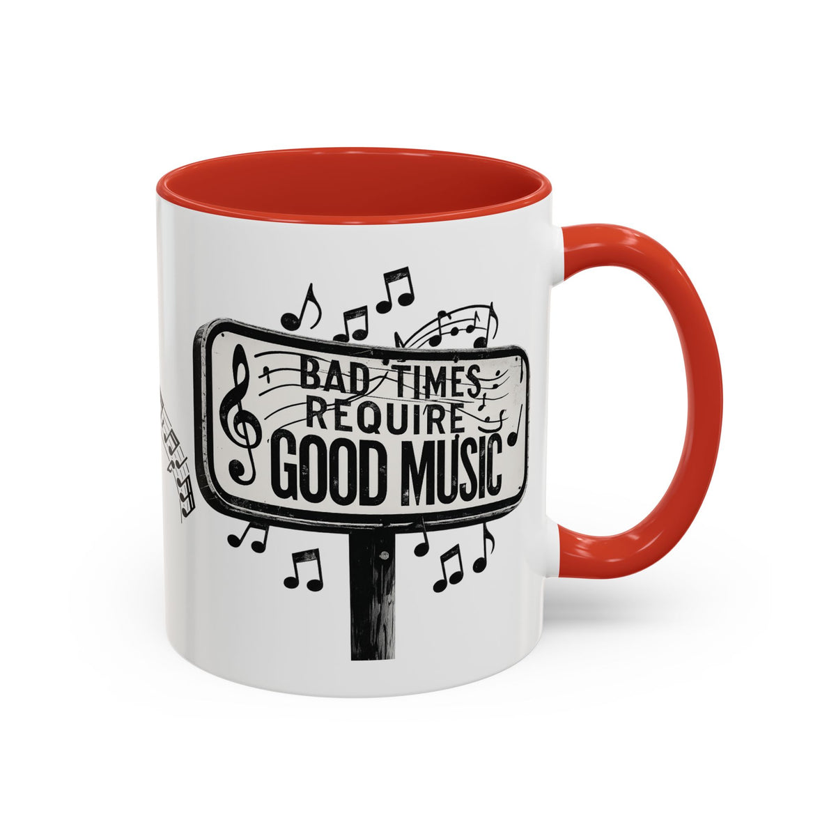 Tasse à café Accent Les mauvais moments exigent de la bonne musique Tasse citation musicale 325 ml