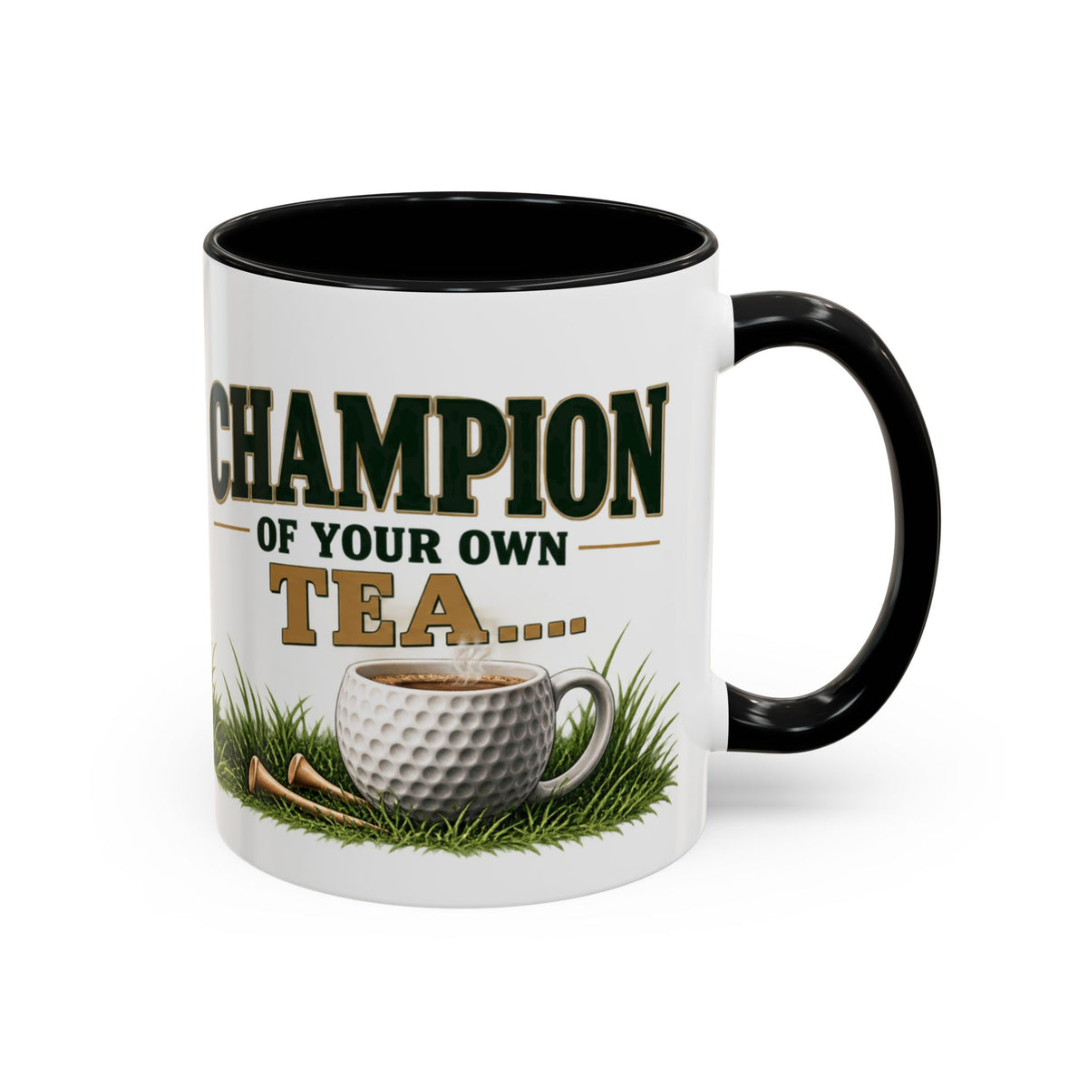Golf Champion Accent Mug – Wraparound Golfer Design