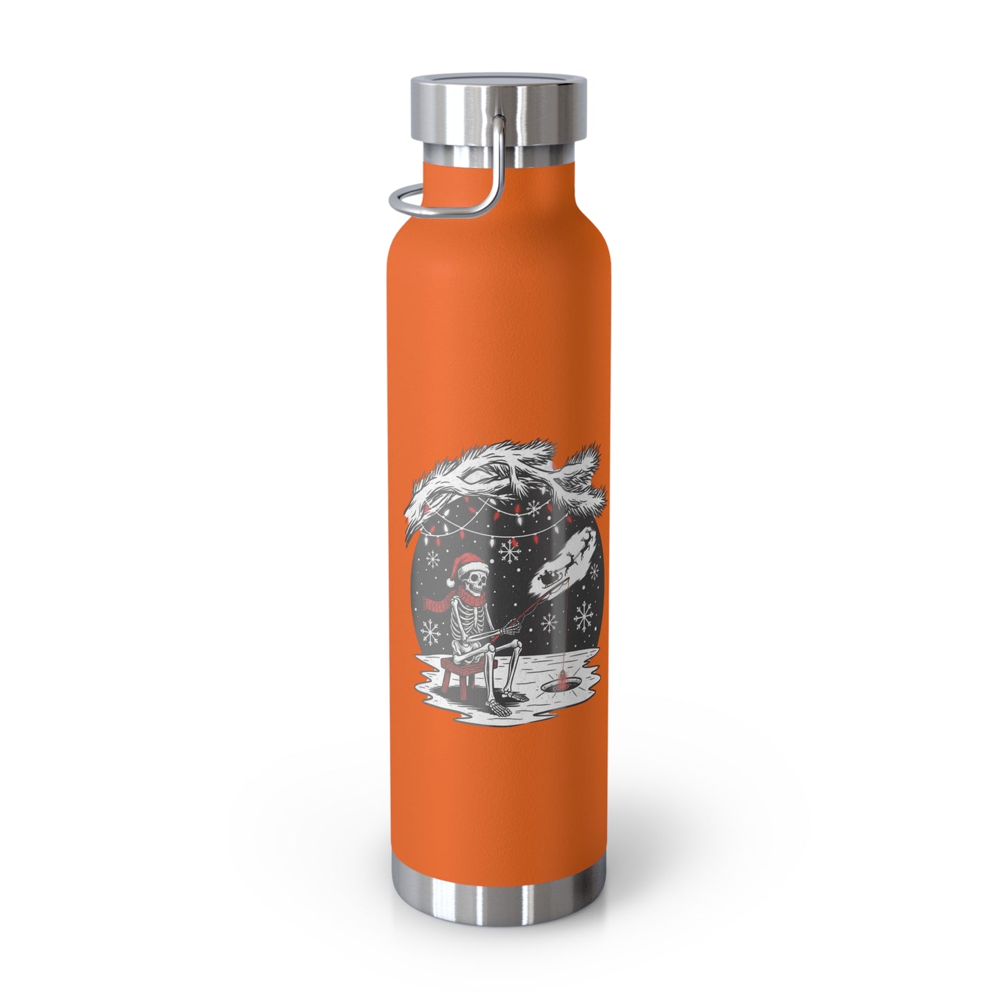 Merry Fishing Christmas Insulated Flask – Festive Fishing Bottle