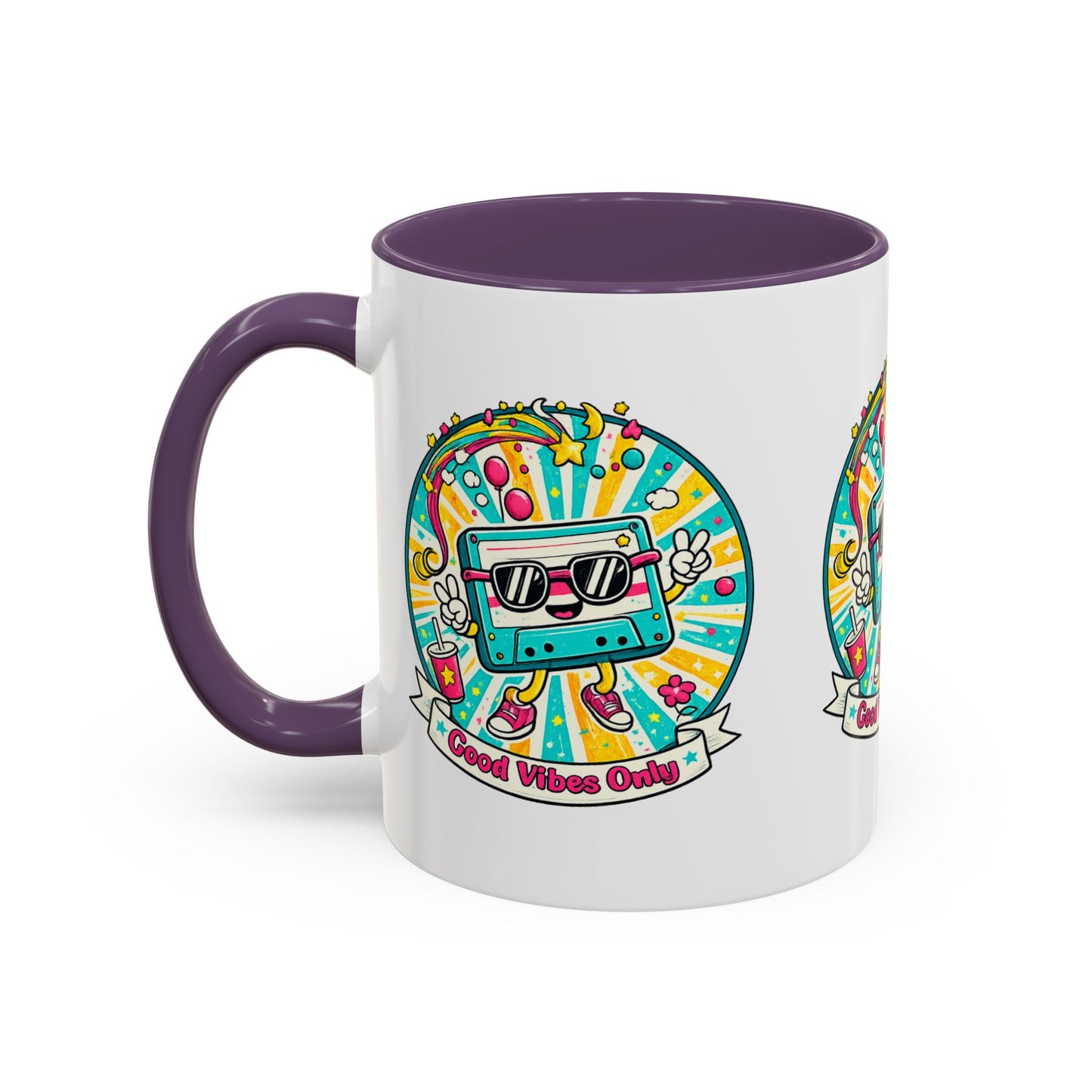 Retro Good Vibes Accent Mug