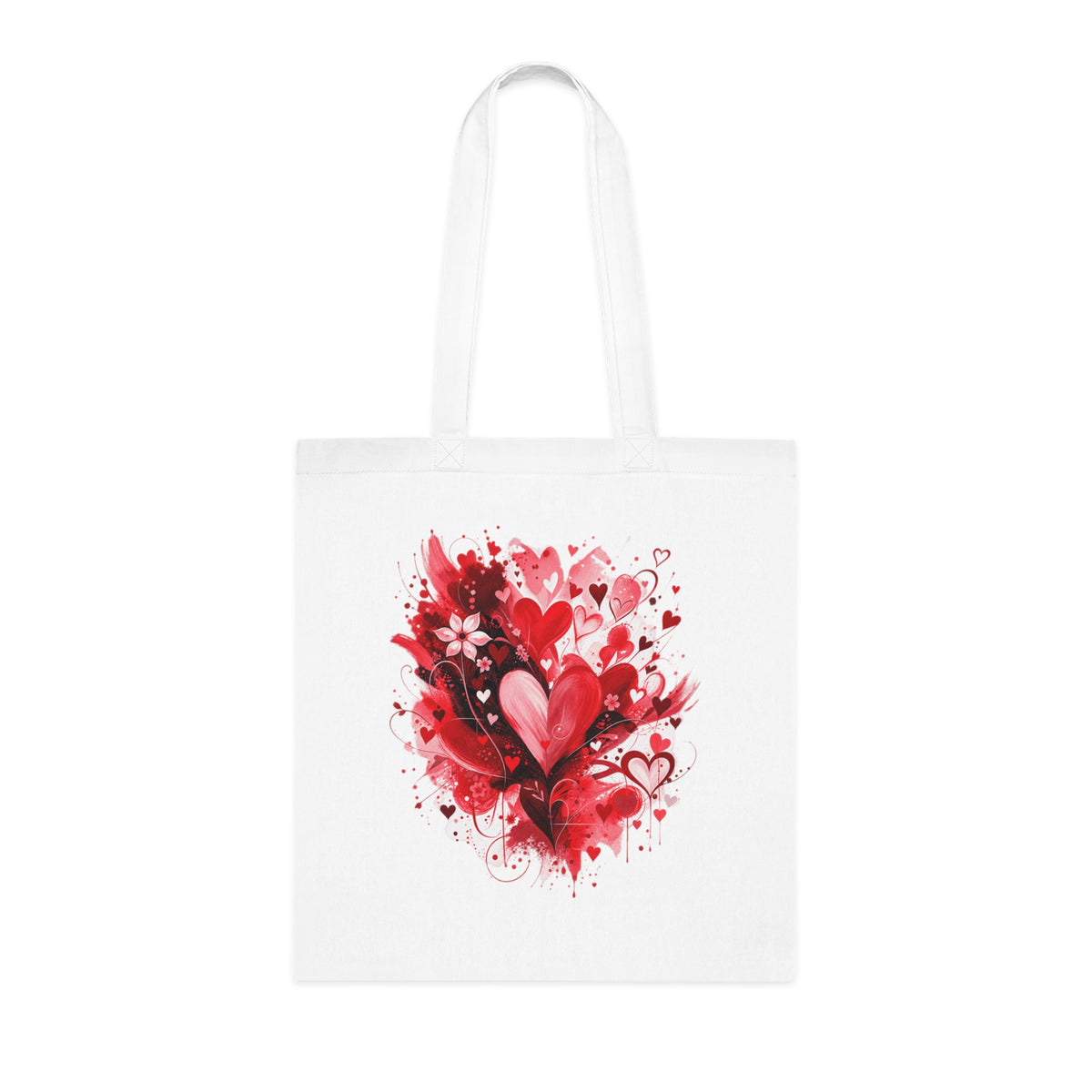 Floral Hearts Tote Bag | Heart & Floral Shopper
