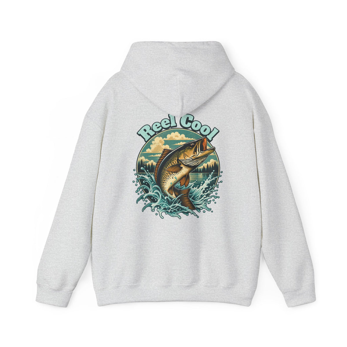 Reel Cool Back Print Hoodie – Retro Fishing Hoodie