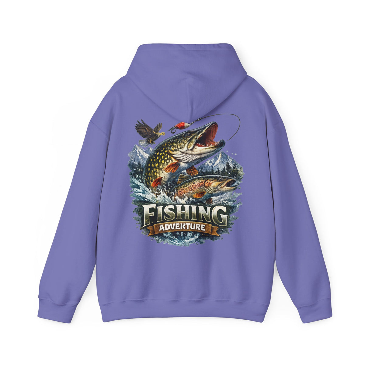 Fishing Adventure Back Print Hoodie – Angler Graphic Hoodie