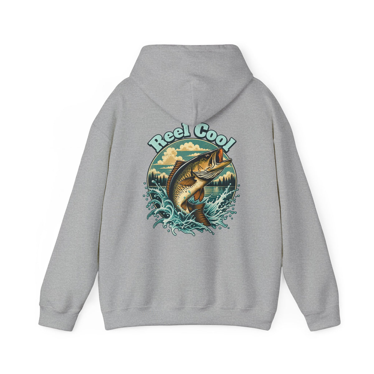 Reel Cool Back Print Hoodie – Retro Fishing Hoodie