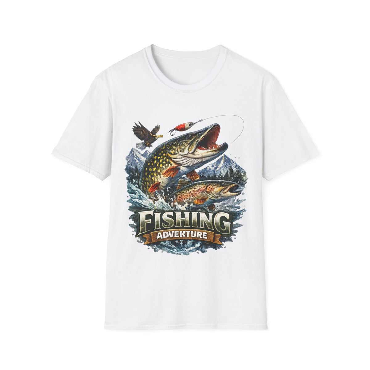 Fishing Adventure T-Shirt – Angler Graphic Fishing Tee