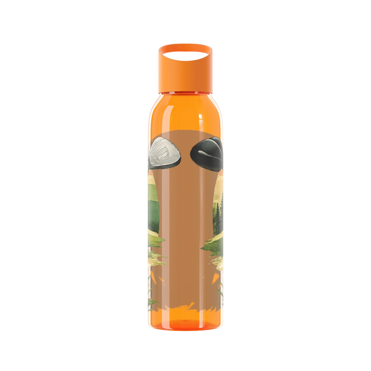 Gourde Golf Pro — Design rétro « Sunset » avec balle et tee de golf