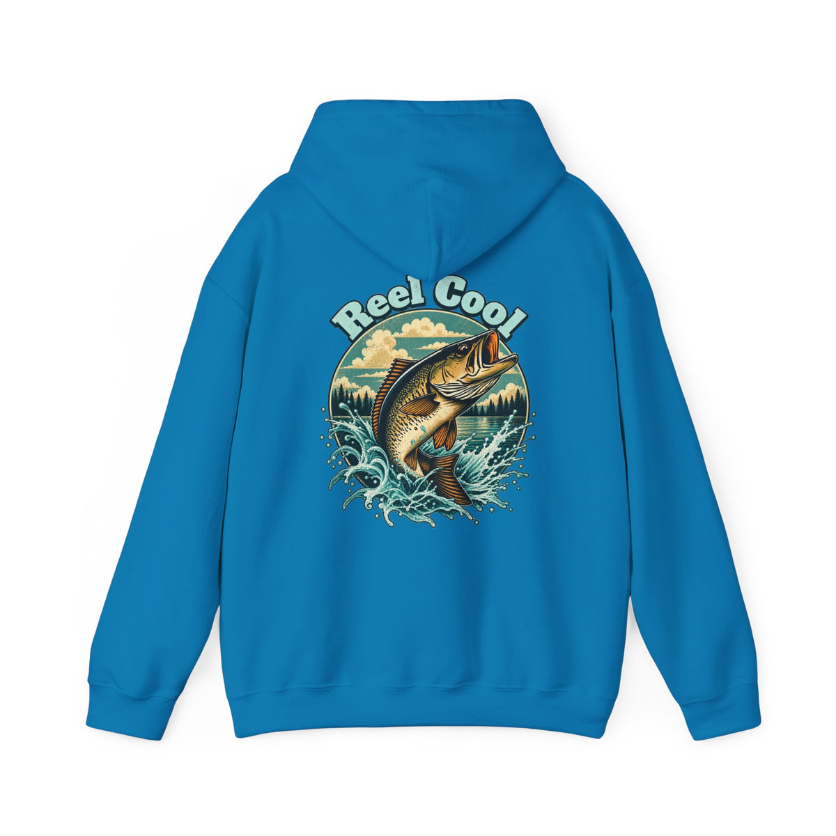 Reel Cool Back Print Hoodie – Retro Fishing Hoodie
