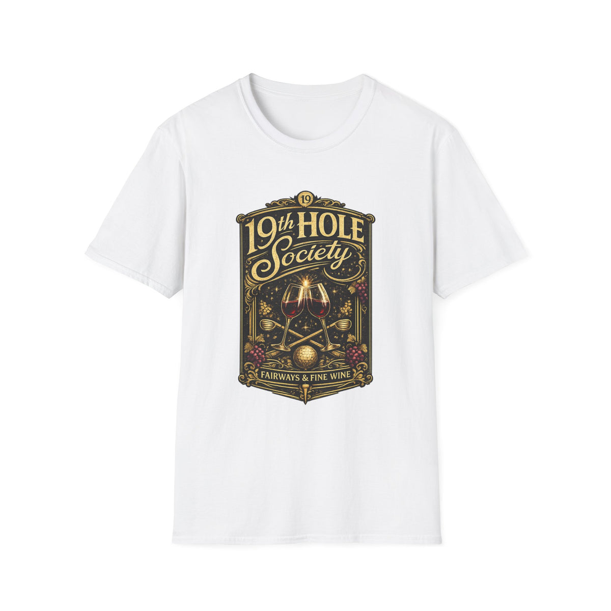 19th Hole Society Fairways and Fine Wine T-Shirt