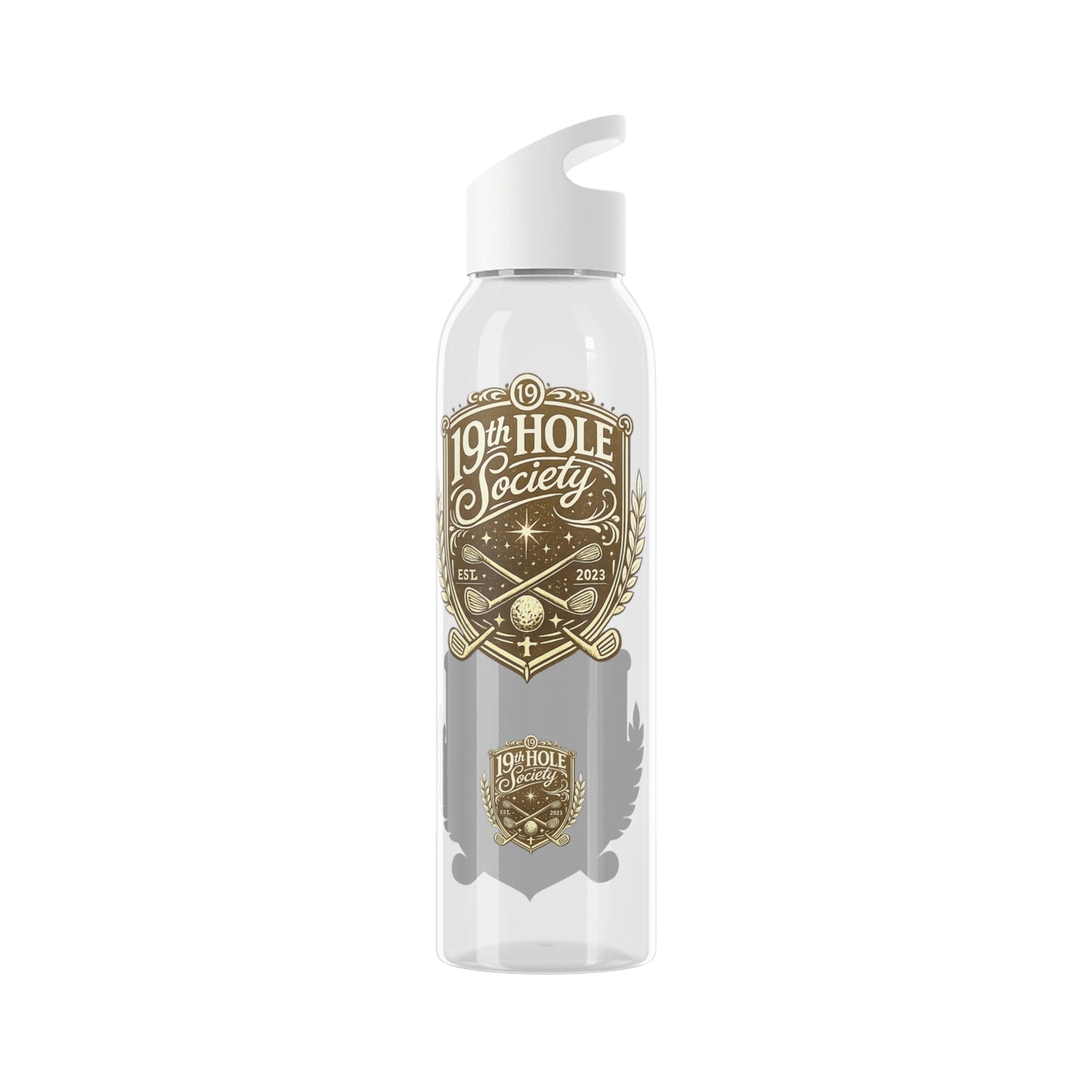 19th Hole Society Sports Water Bottle | Golf Hydration Bottle | Lightweight Everyday Drinkware