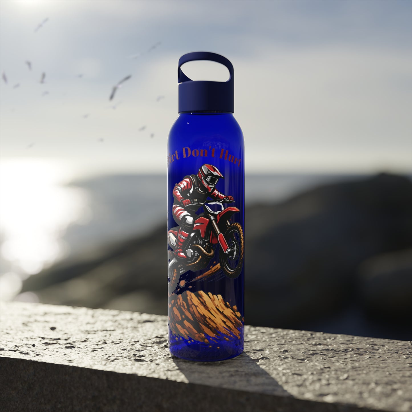 Dirt Don’t Hurt Motocross Water  Bottle