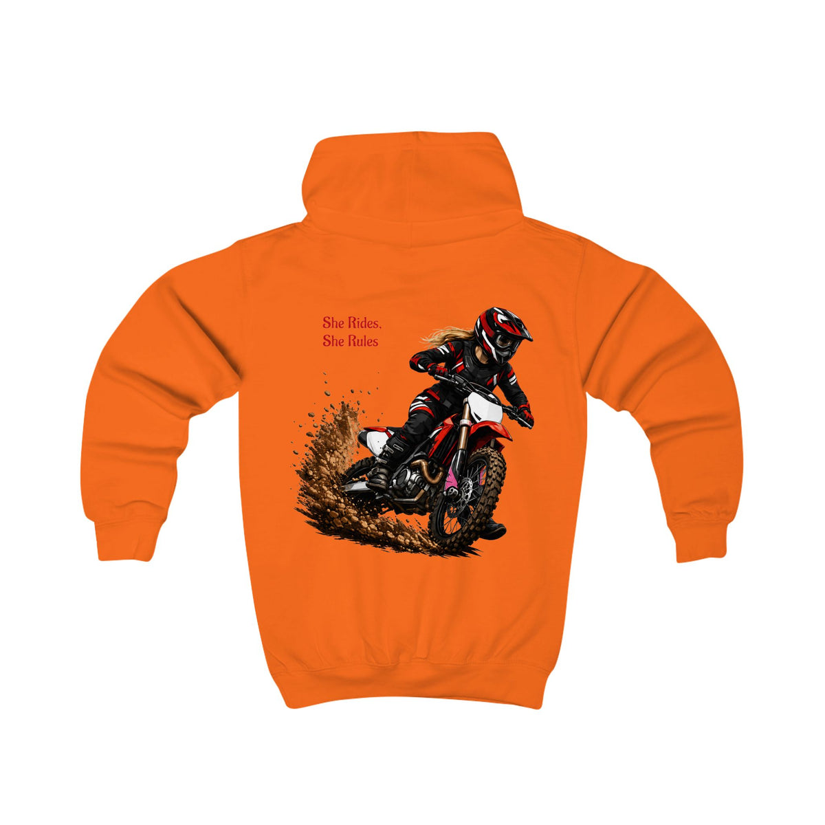 She Rides She Rules Youth Hoodie – Girls Motocross Hoodie