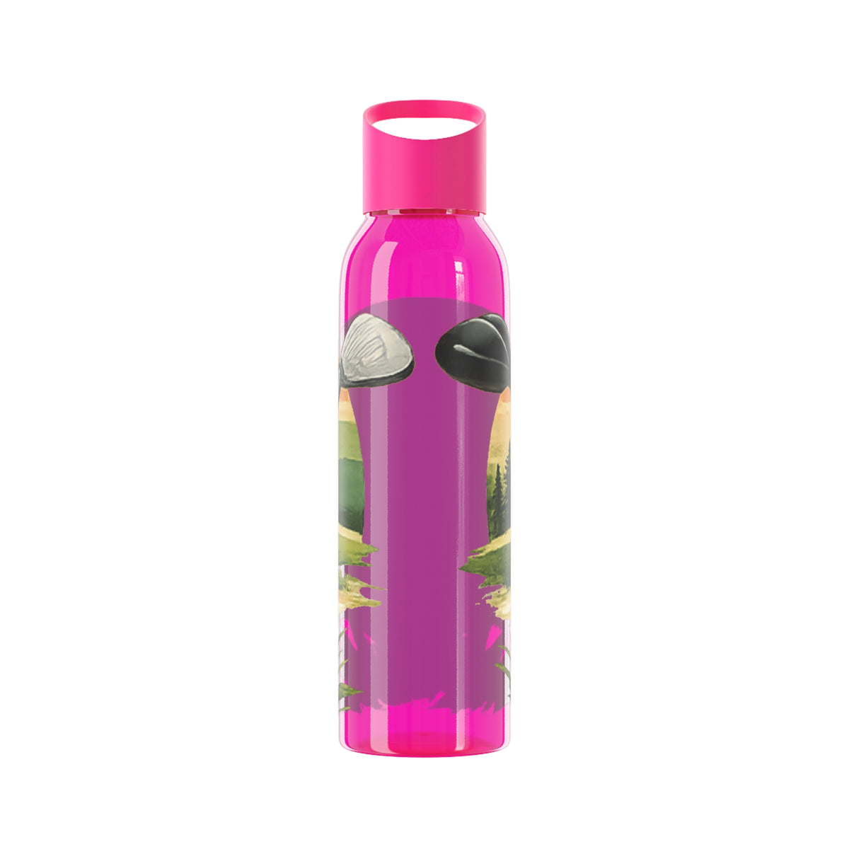 Gourde Golf Pro — Design rétro « Sunset » avec balle et tee de golf