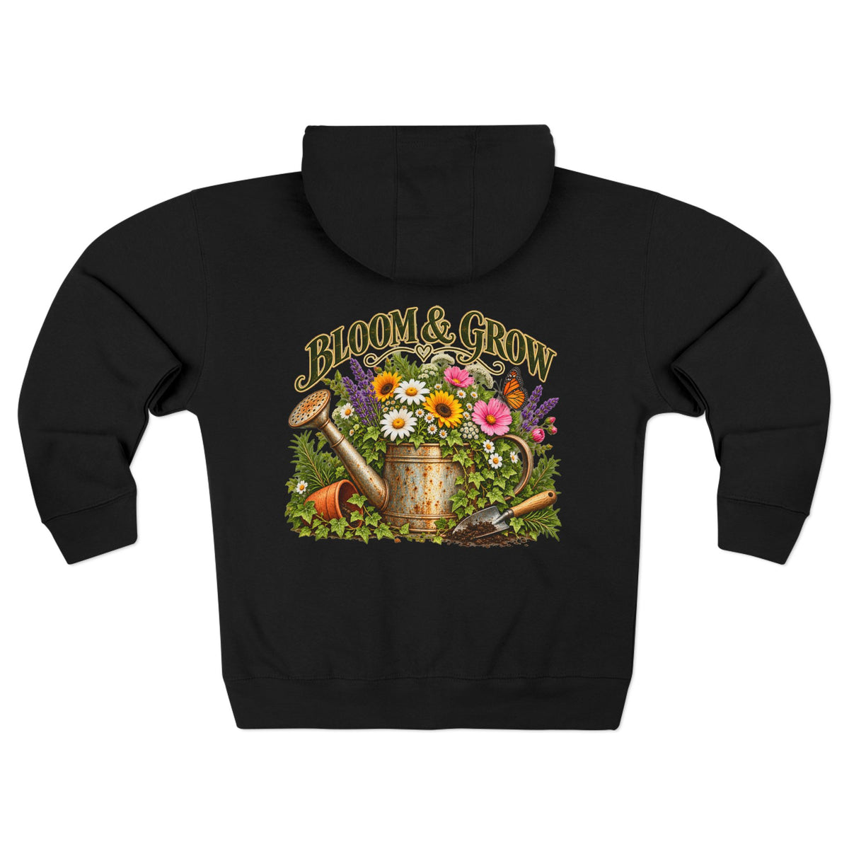 Bloom & Grow Vintage Garden – Zip Hoodie