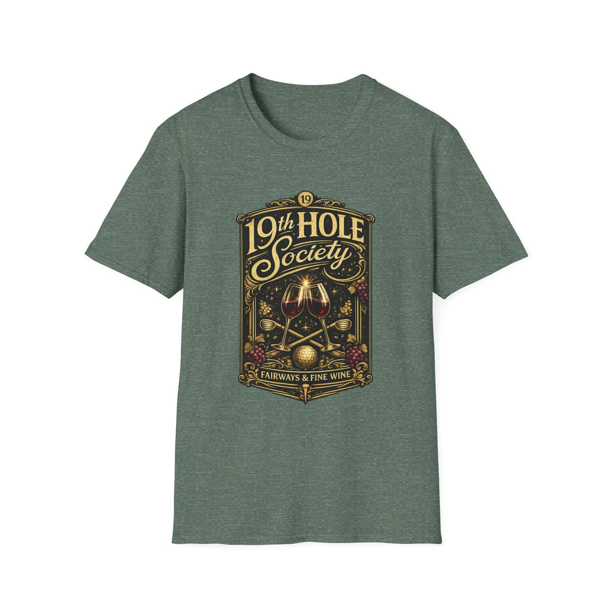19th Hole Society Fairways and Fine Wine T-Shirt