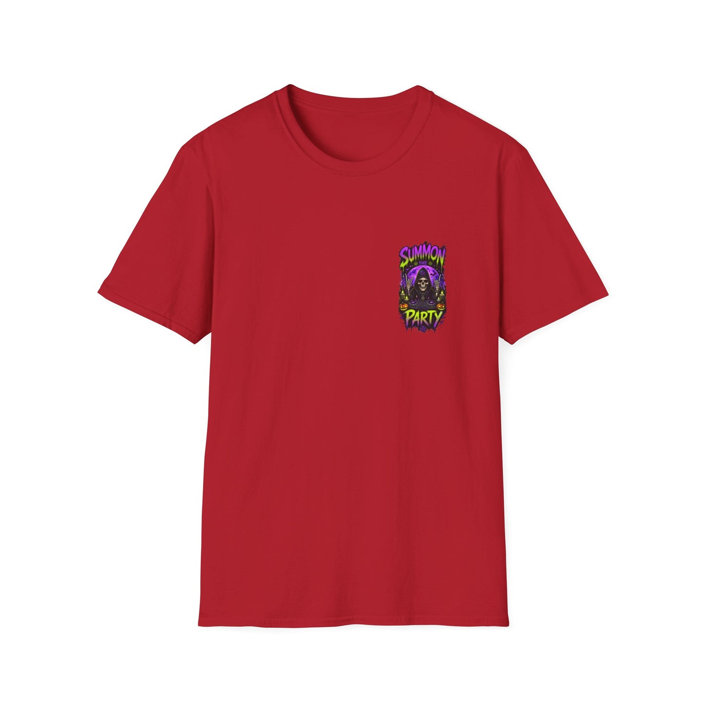 Summon The Party Halloween Unisex T-Shirt – Front & Back Print