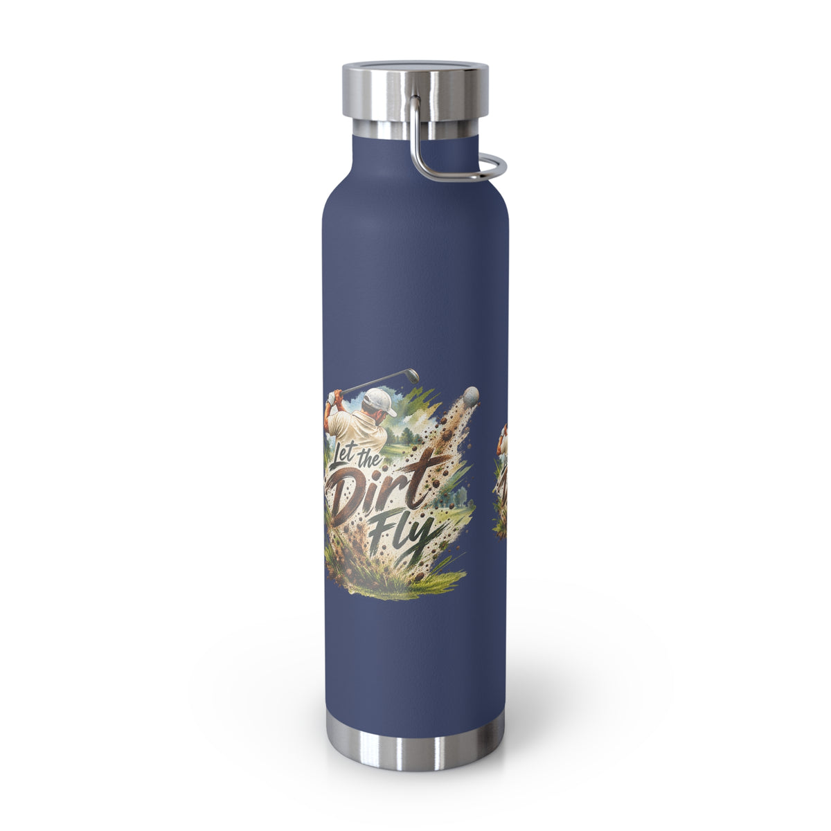 Let the Dirt Fly Golf Flask – Insulated Golf Water Bottle