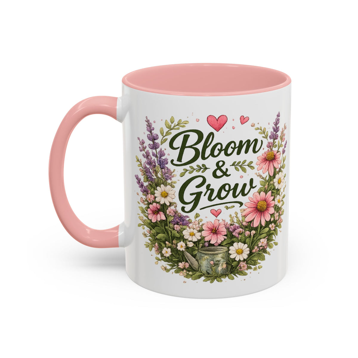 Bloom & Grow Floral Accent Ceramic Mug