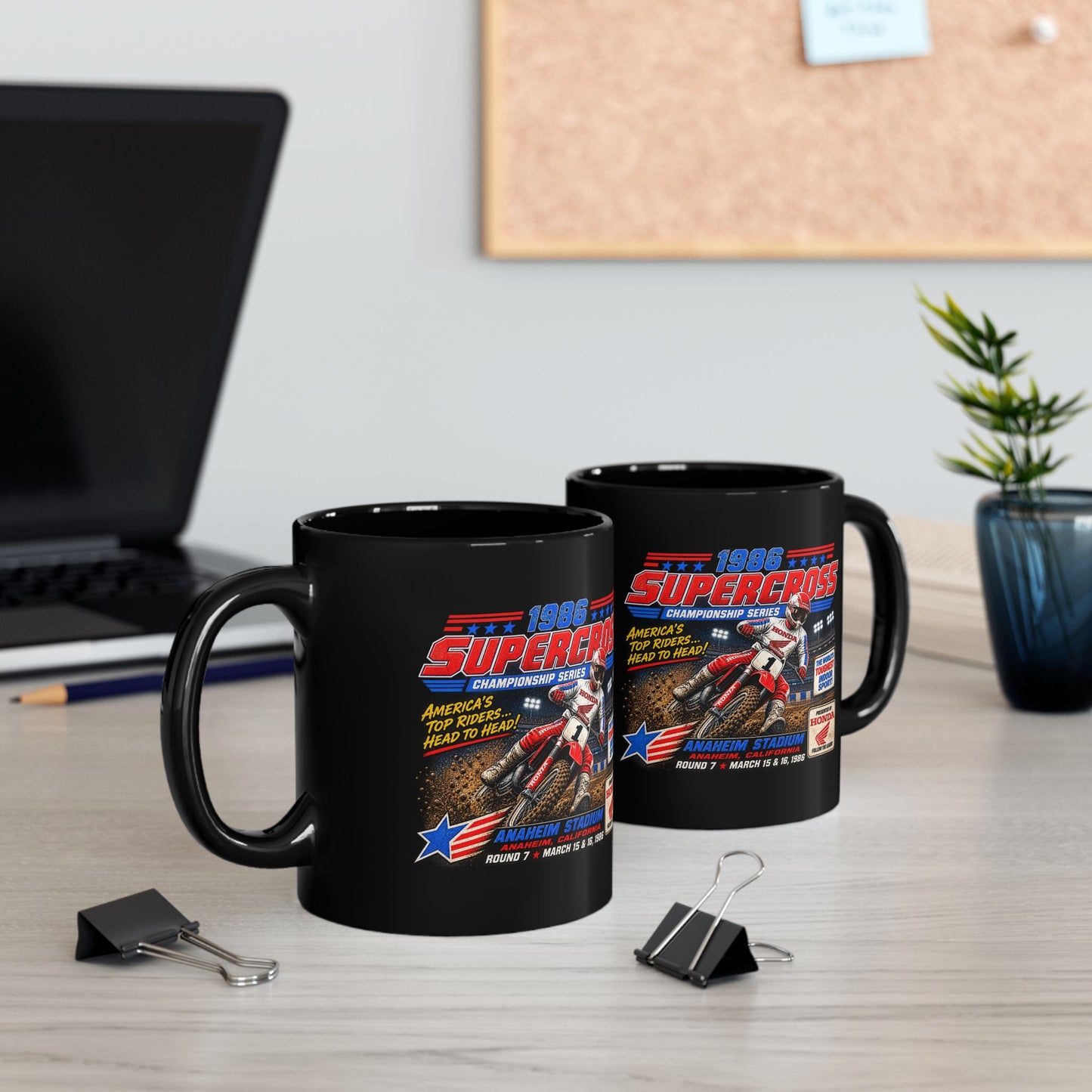 Supercross 1988 Racing Black Mug