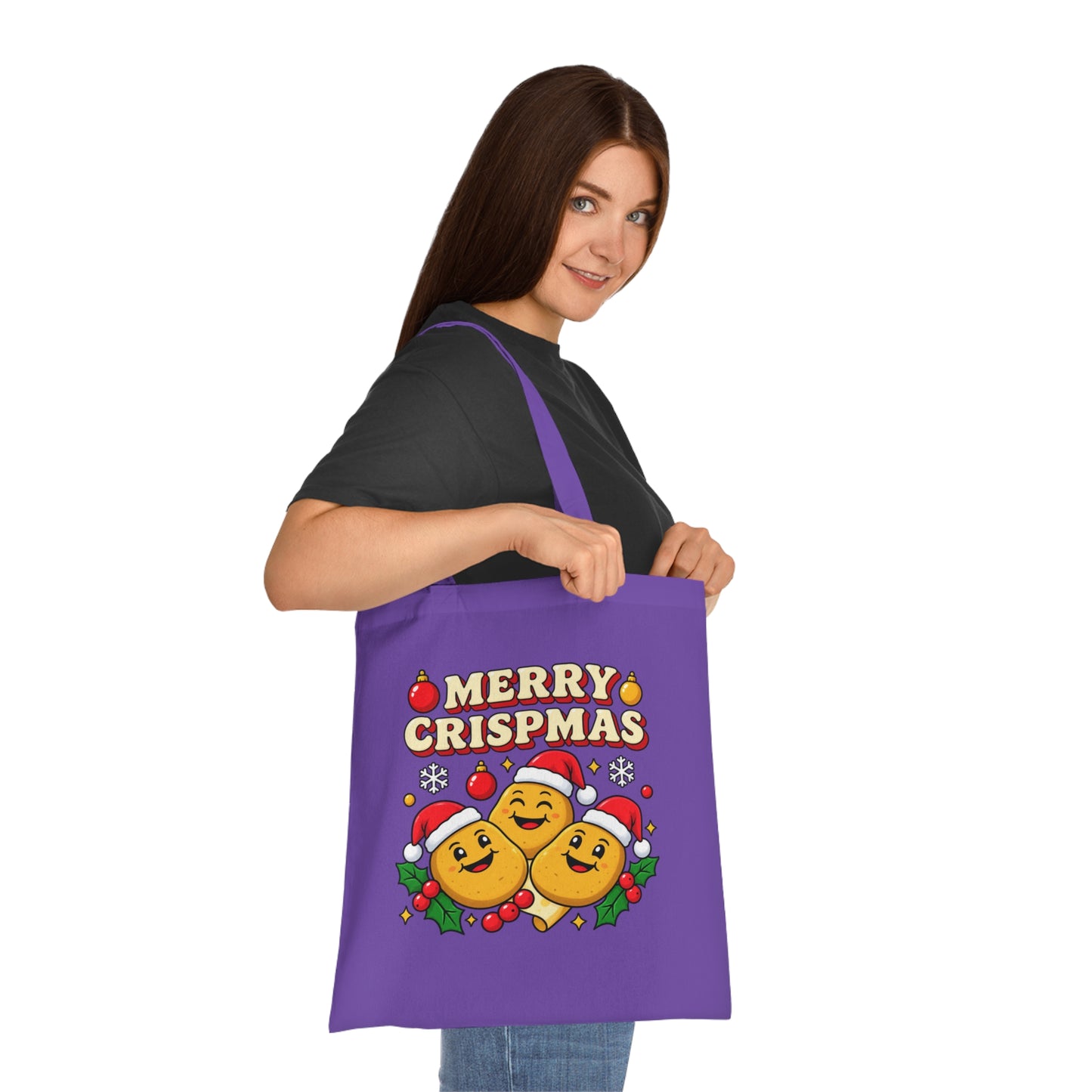 Merry Crispmas Christmas Tote Bag – Funny Festive Shopper