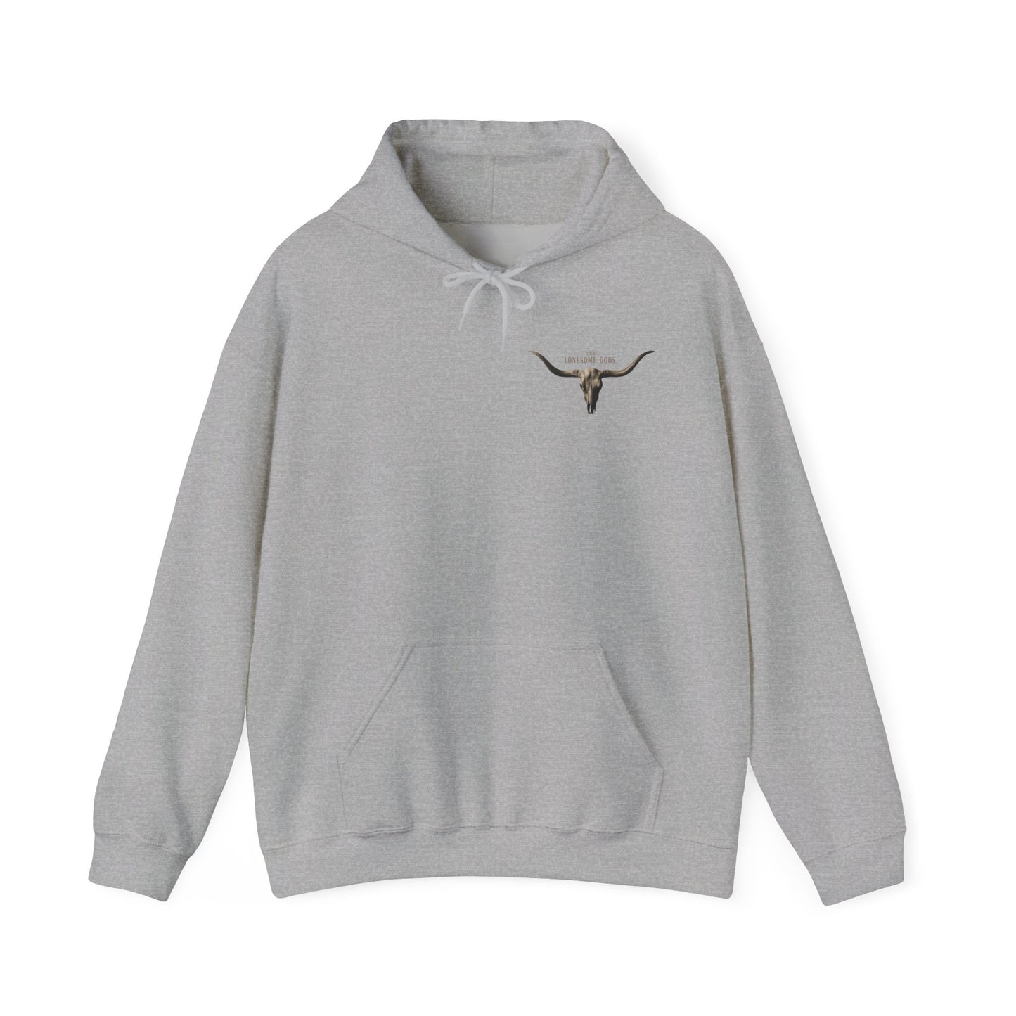 Sweat à capuche graphique Lonesome Gods - Sweat-shirt unisexe en tissu épais avec motifs des deux côtés