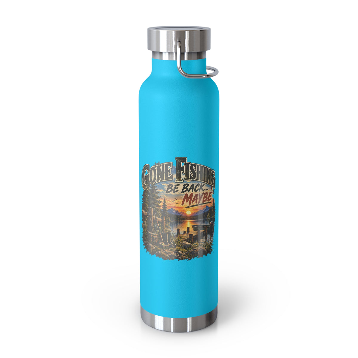 Gone Fishing, Be Back… Maybe Insulated Flask – Vintage Fishing Flask