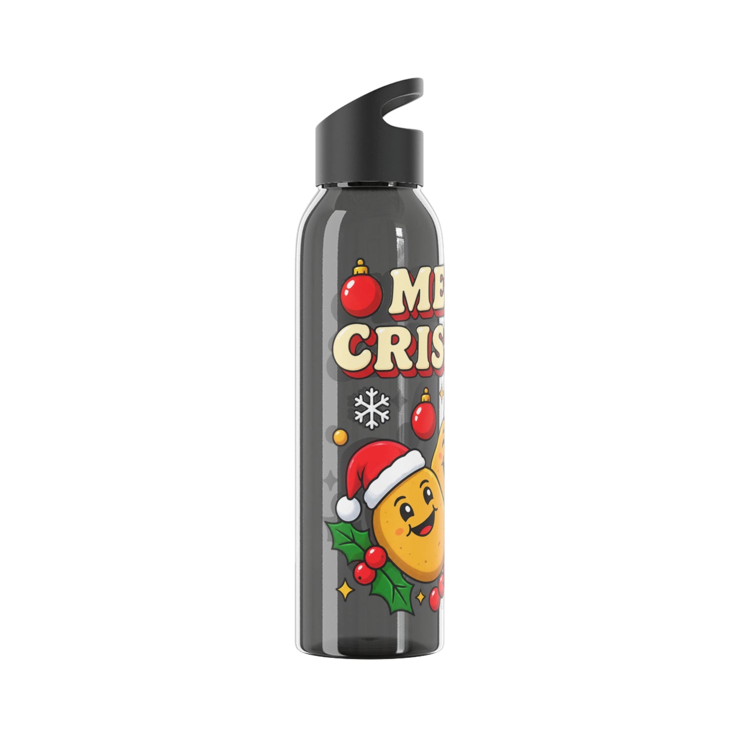 Merry Crispmas Christmas Water Bottle – Festive Drinks Bottle