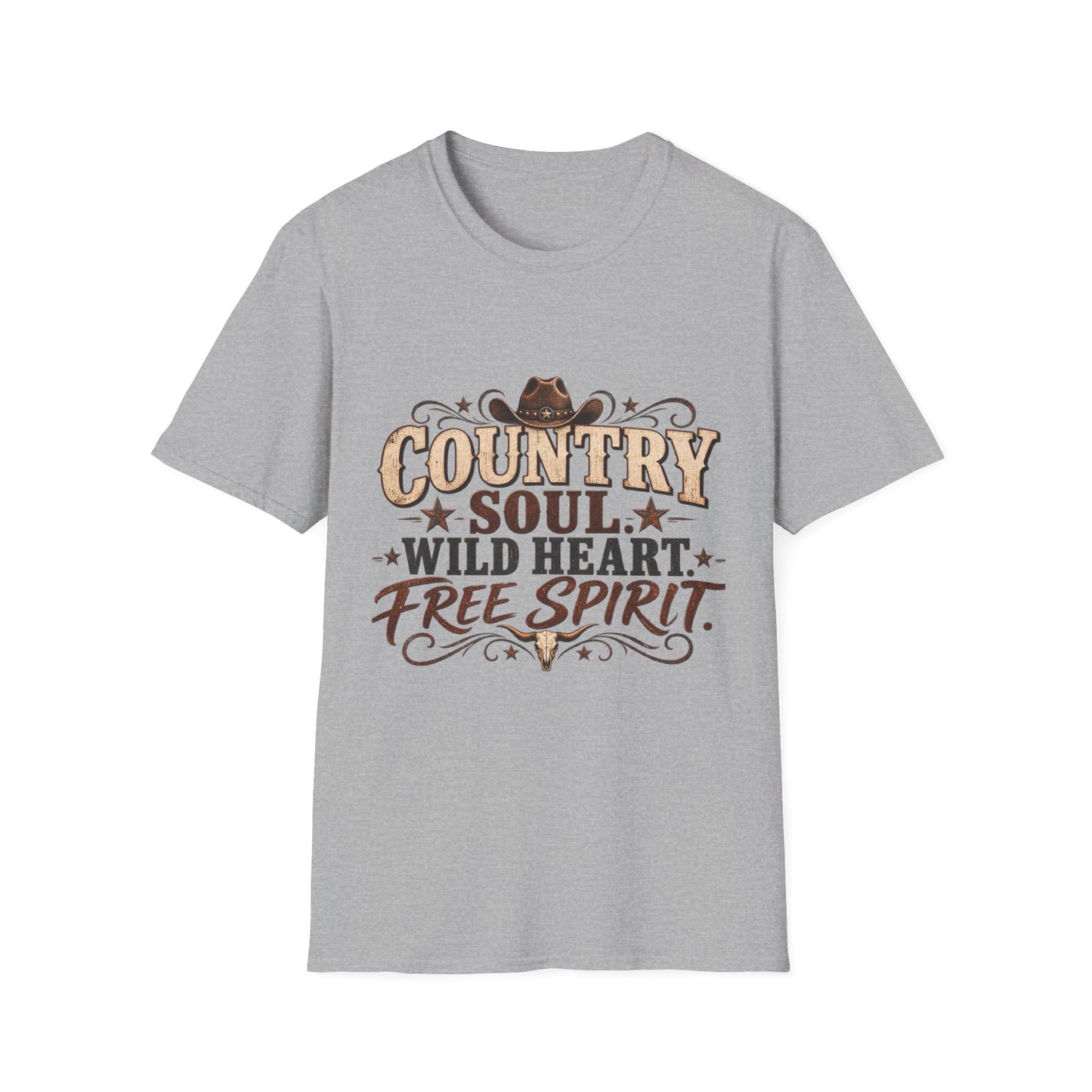 Country Soul Wild Heart Free Spirit T-Shirt – Western Country Tee