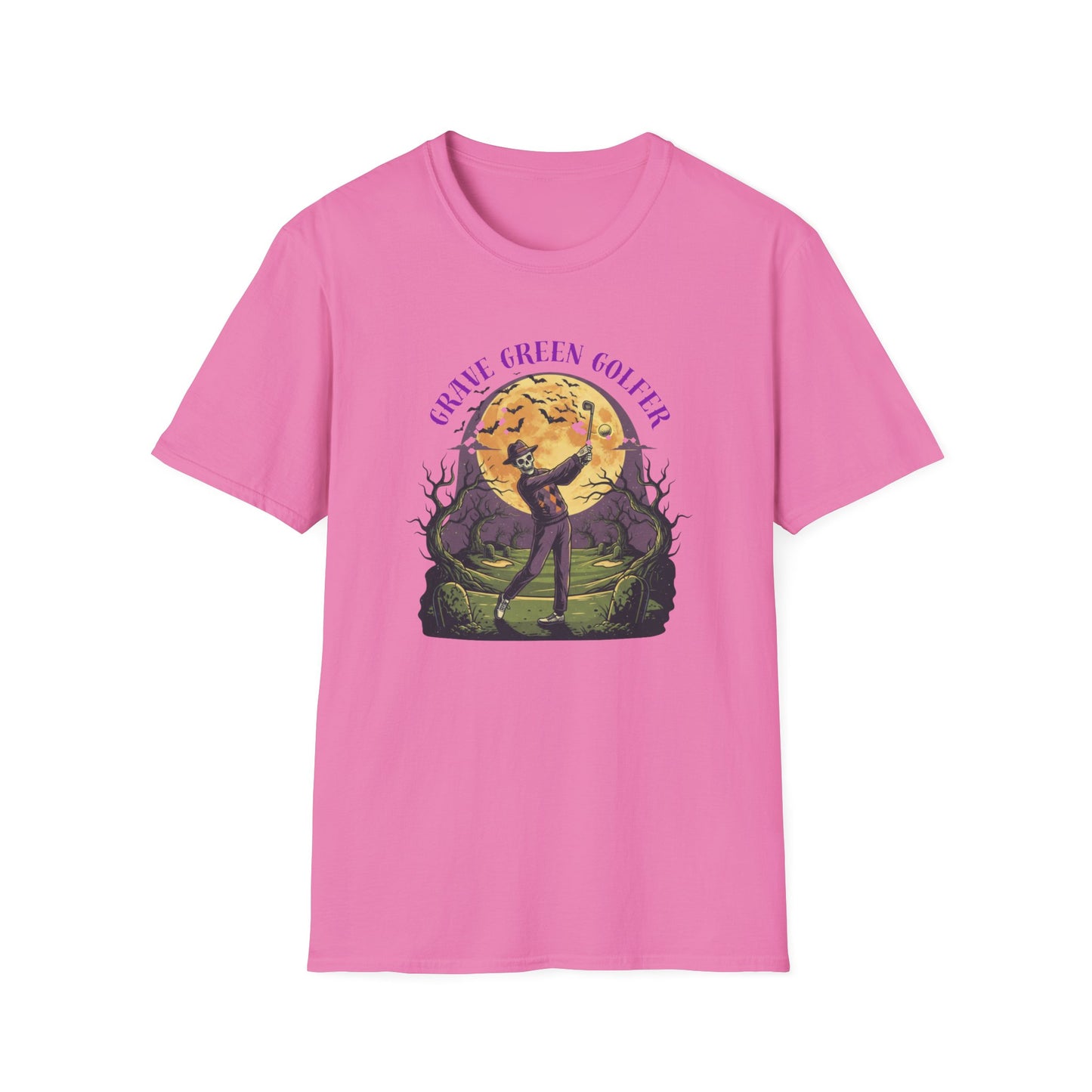 Grave Green Golfer Halloween T-Shirt