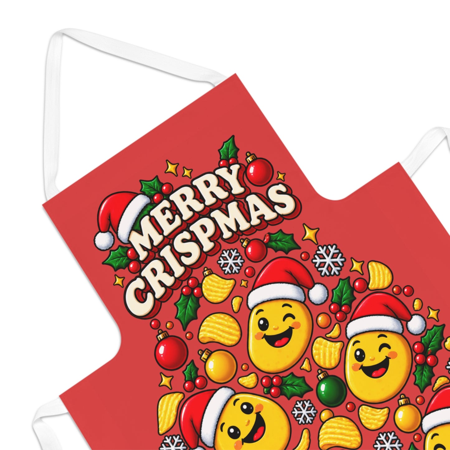 Merry Crispmas Christmas Apron – Festive Christmas Kitchen Apron