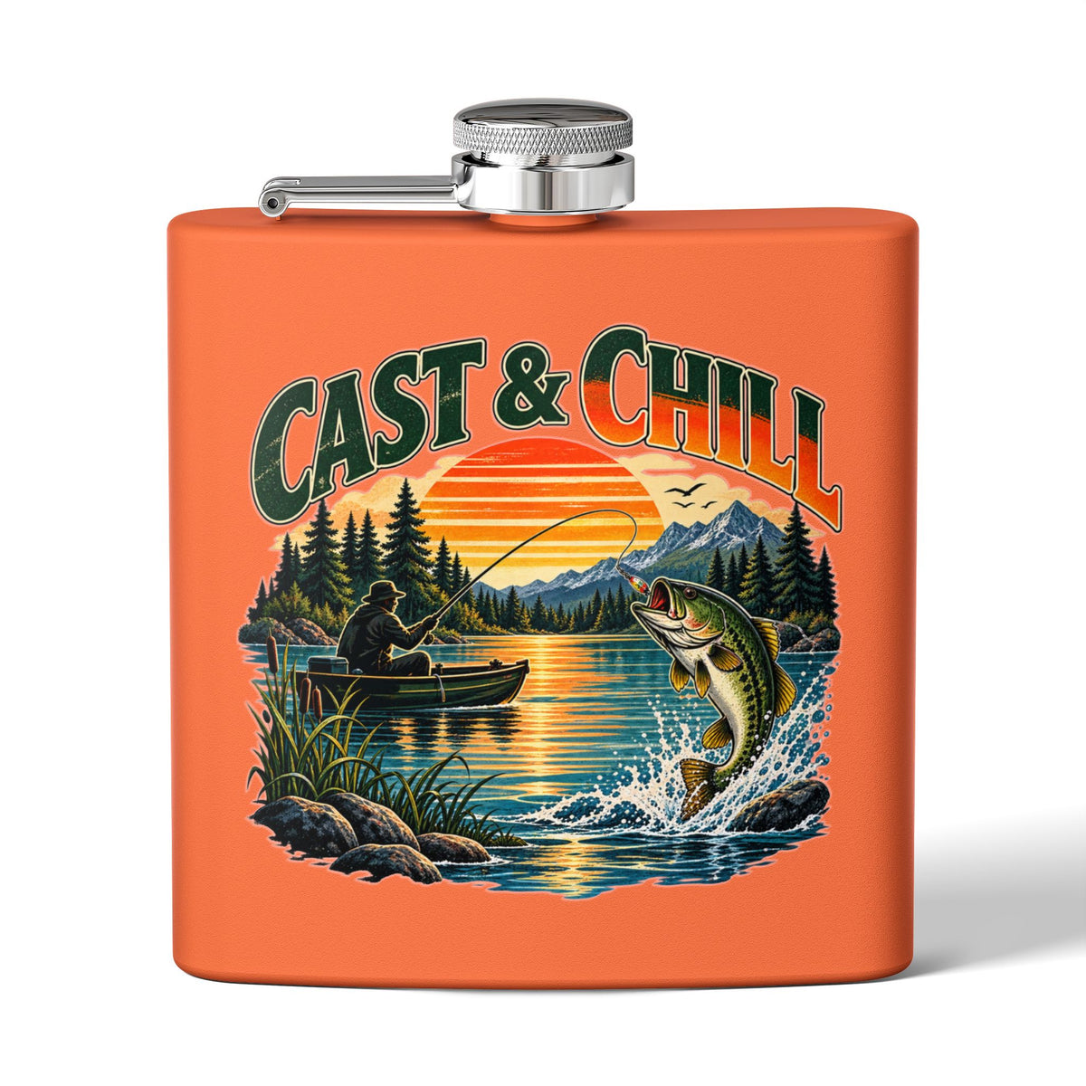 Cast & Chill Hip Flask – Vintage Fishing Flask