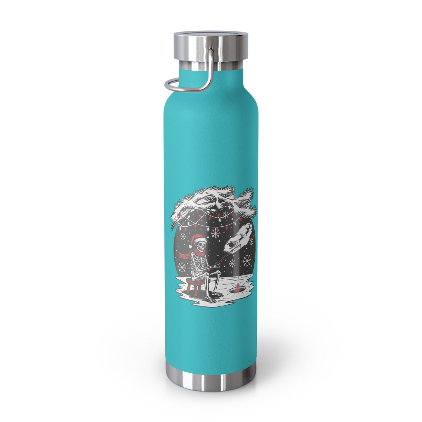 Merry Fishing Christmas Insulated Flask – Festive Fishing Bottle