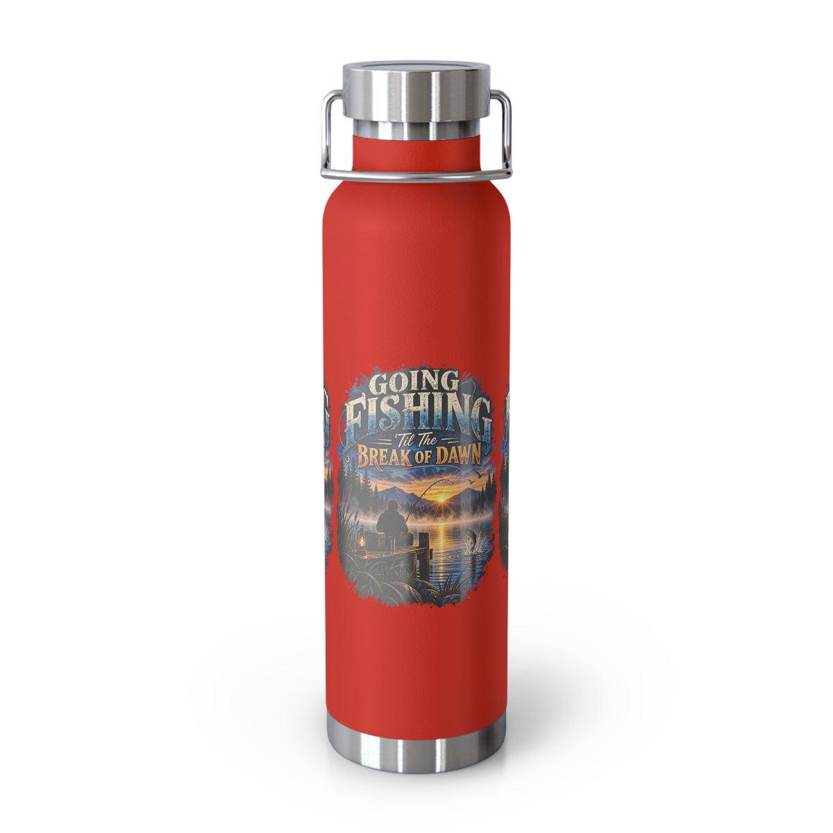 Going Fishing ’Til the Break of Dawn Insulated Flask – Fishing Flask