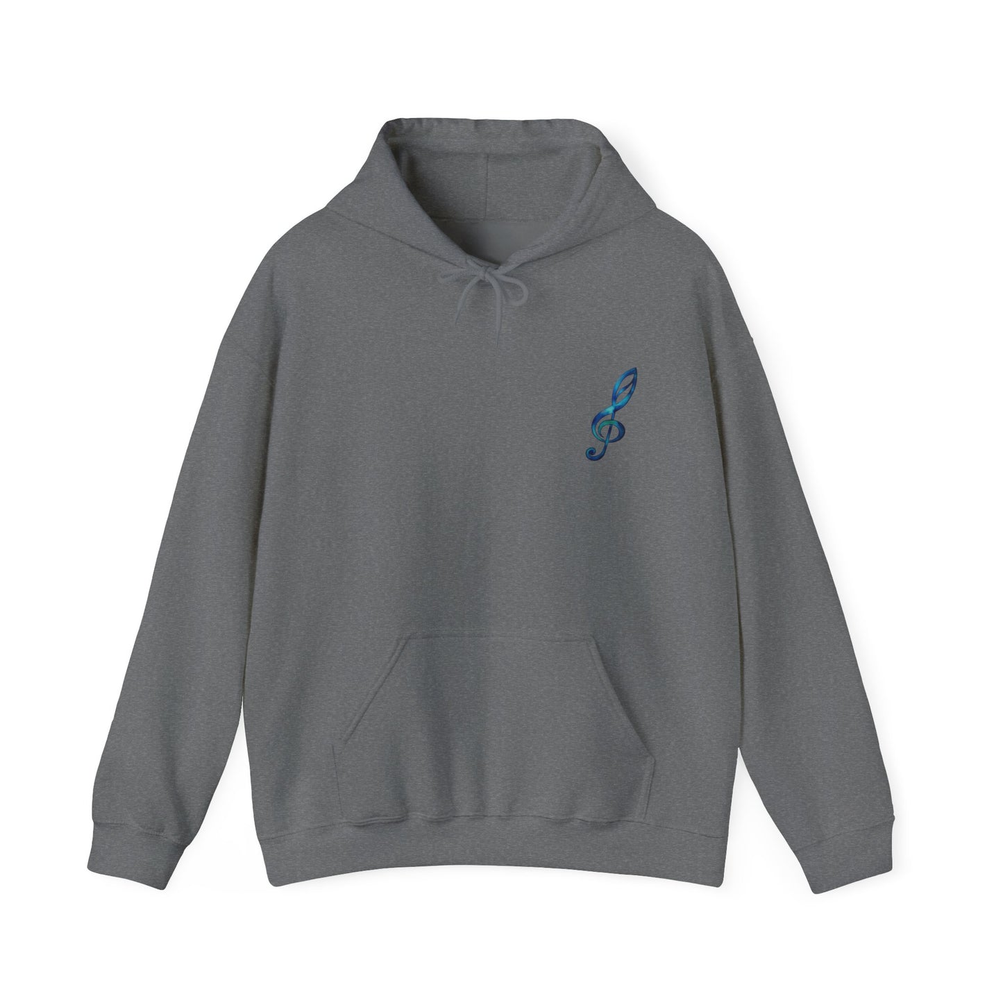 Music Note Hoodie Colorful Treble Clef Graphic Pullover