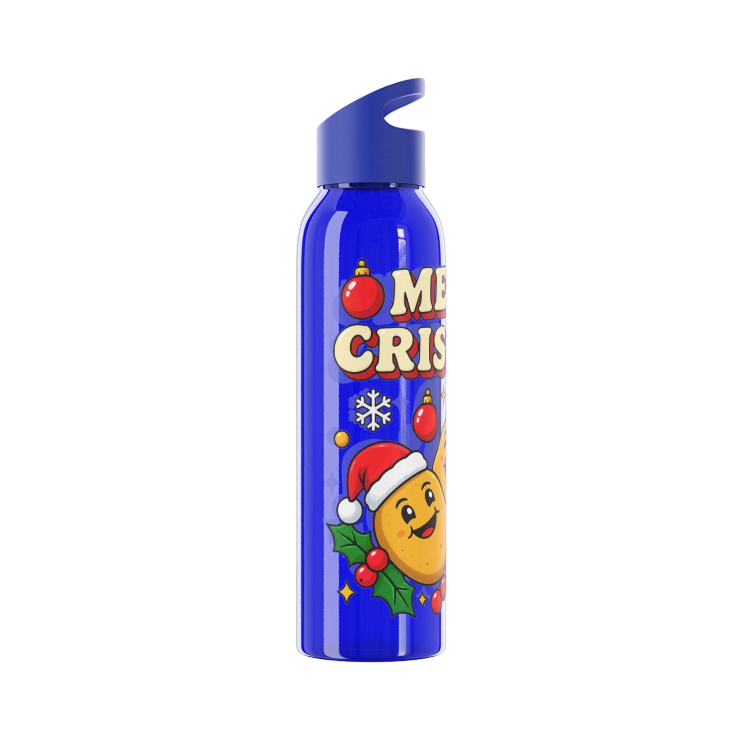 Merry Crispmas Christmas Water Bottle – Festive Drinks Bottle
